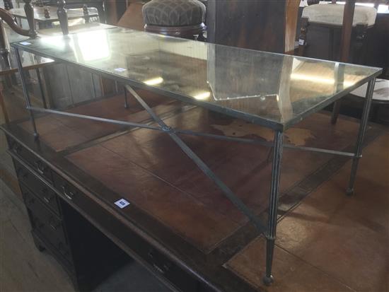 Brass & mirror coffee table